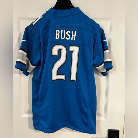 NFL Shirts & Tops Nfl Detroit Lions 2 Reggie Bush Blue Nike Jersey